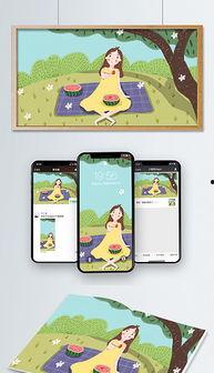 孩子吃瓜在树下图片,孩子快乐吃瓜时光